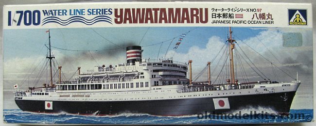 Aoshima 1/700 Yawatamaru Pacific Ocean Liner, WLEO97-600 plastic model kit